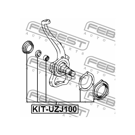Ремонтен комплект 9036433011KITUZJ100 Toyota Land Cruiser 100