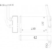 Радиатор парно 88VW18539AB D6G009 Ford Transit