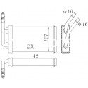 Радиатор парно 1092721 D6G010 Ford Transit 
