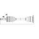 Дясна полуоска 3815A308 NPWMS001 Mitsubishi L200 KB4T