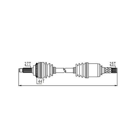 Предна полуоска 28321SA033 NPWSB009 Subaru Impreza Forester