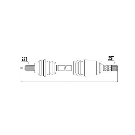 Предна полуоска 28321AG011 NPWSB010 Subaru Imreza Legacy