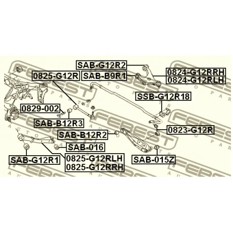 Реглажен болт 901700154 0829002 Subaru