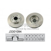 Преден спирачен диск 40206JD00A J3301094 Nissan Qashqai