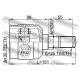 Вътрешно каре 4950117050 1211MAT15 Hyundai 30x35x25