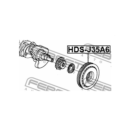 Демпферна шайба 13810RJA003 HDSJ35A6 Acura Honda