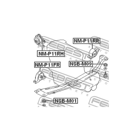 Тампон греда 1124851E01 NSBM01 Nissan Infiniti