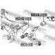 Тампон носач KD3534300H MZABKEB Mazda заден