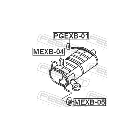 Тампон ауспух MR281817 MEXB05 Mitsubishi