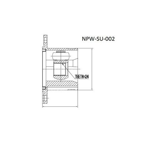 Каре 44115-65J00 SU002 Suzuki Grand Vitara предно ляво вътрешно