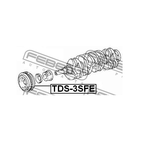 Демпферна шайба 1340874010 TDS3SFE Toyota Avensis Carina Celica