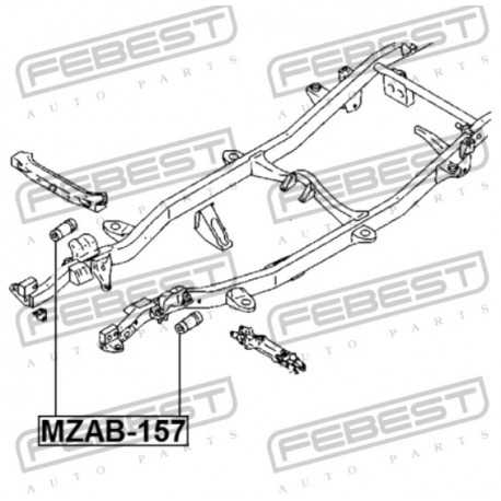 Тампон преден носач UR6134460 MZAB157 Mazda B2500