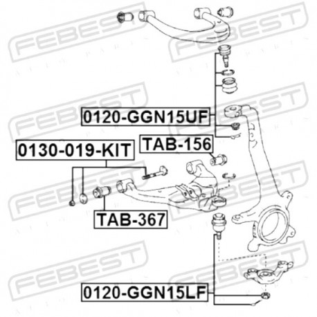 Реглажен болт комплект 481900K010 0129019KIT Toyota