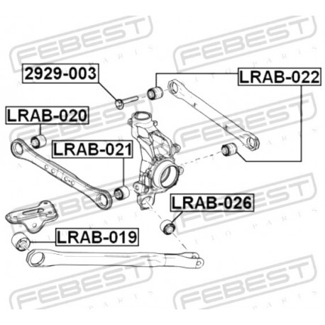 Реглажен болт 52387S5A000 2929003 Honda CRV