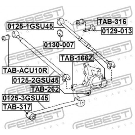 Реглажен болт 4840948020 0129013 Toyota Lexus