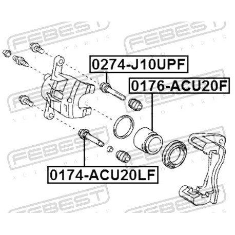 Водач спирачен апарат 4771448050 0174ACU20LF Lexus Toyota