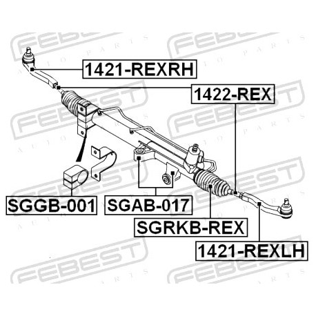 Външен кормилен накрайник десен 4666008011 1421REXRH Ssang Yong