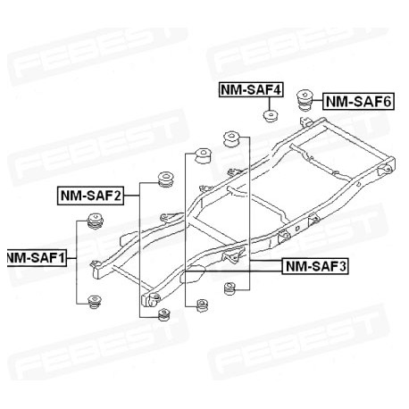 Тампон купе 95550VB000 NMSAF6 Nissan Patrol Y61