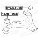 Втулка преден носач 545511D000 HYABTUCS Kia Hyundai