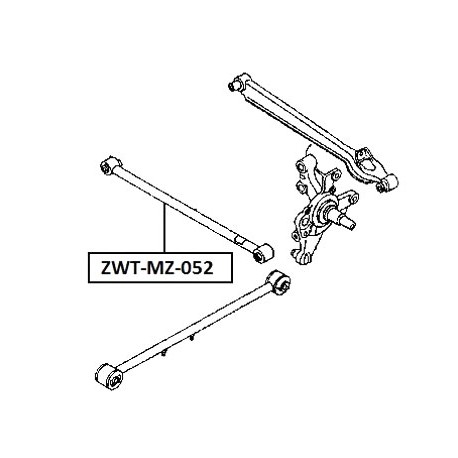 Задна напречна щанга GA2A28620 ZWTMZ052 Mazda 626 GE