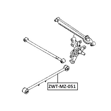 Задна надлъжна щанга GA5R28200 ZWTMZ051 Mazda 626 GE