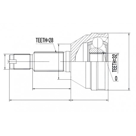 Каре 96328841 DW024 Chevrolet предно външно