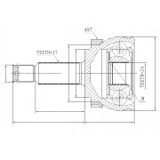 Външно каре NPZHY507 NPZ-HY-507 Kia Hyundai
