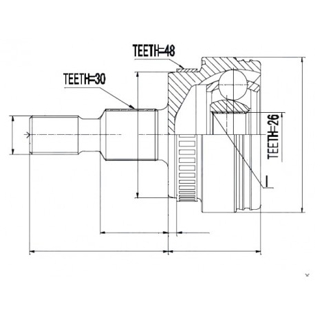 Предно външно каре A1633300401 ME009 Mercedes M-class