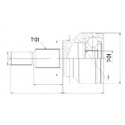 Външно каре FTB122510 NPZMZ055 Mazda 6