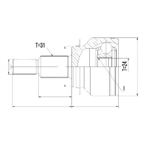 Външно каре FTB122510 NPZMZ055 Mazda 6