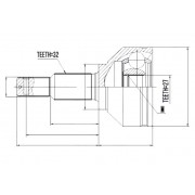 Предно външно каре 392111AA0A NPZNS055 Nissan