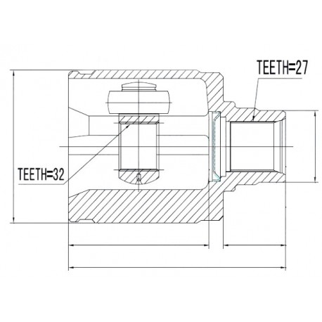 Предно ляво вътрешно каре 44011SR3020 NPWHD028 Honda