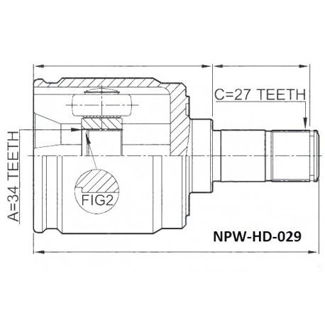 Предно ляво вътрешно каре 44310SEAE00 NPWHD029 Honda