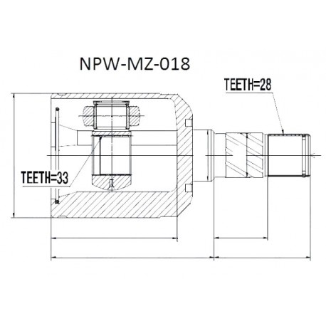 Предно ляво вътрешно каре GF0922620 NPWMZ018 Mazda 6