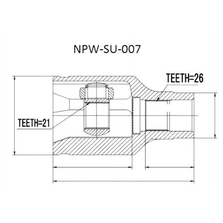 Предно дясно вътрешно каре 4411754G10 NPWSU007 Suzuki Liana
