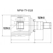 Предно дясно вътрешно каре 4340312050 NPWTY018 Toyota