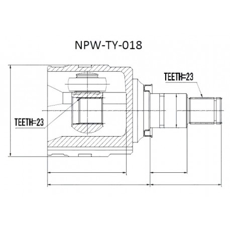 Предно дясно вътрешно каре 4340312050 NPWTY018 Toyota