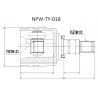 Предно дясно вътрешно каре 4340312050 NPWTY018 Toyota