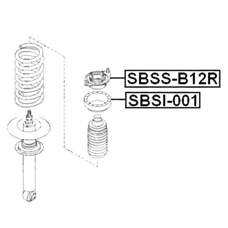 Подложка пружина 20375AE000 SBSI001 Subaru