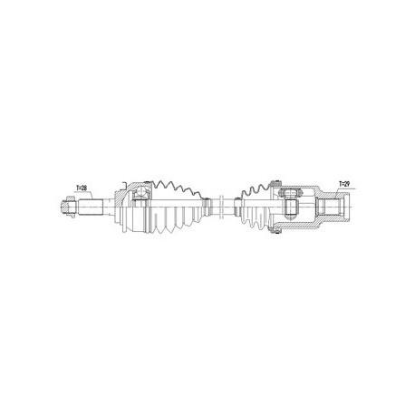 Дясна полуоска 1749218 NPWFR090 Ford Ranger 2.2 TDCI 3.2 TDCI 2011-