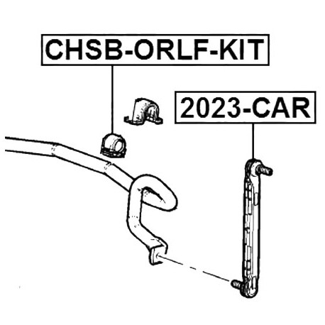 Тампон стабилизираща щанга 13351249 CHSBORLFKIT Chevrolet Orlando