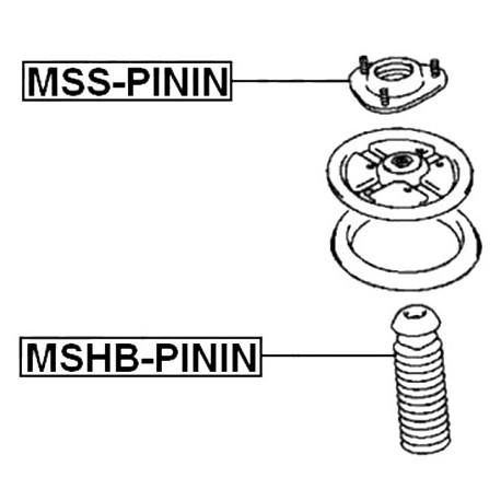 Тампон преден макферсон MB303452 MSSPININ Mitsubishi Pajero Pinin