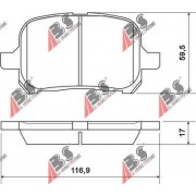 Накладки 0446533130 37033 Lexus Toyota предни