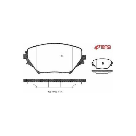 Предни накладки 04465-42080 0813.00 Toyota Rav4