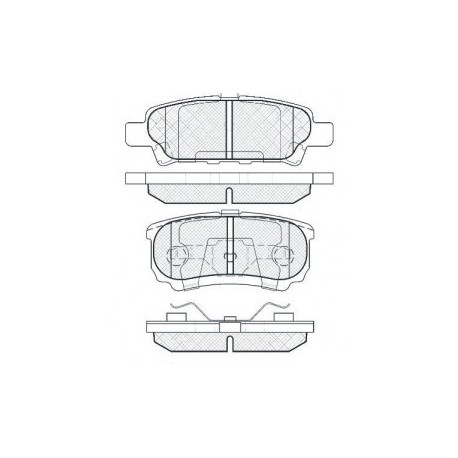 Задни накладки MR955068 PN3502 Citroen Mitsubishi Peugeot