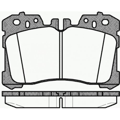 Предни накладки 044650W110 132000 Lexus LS