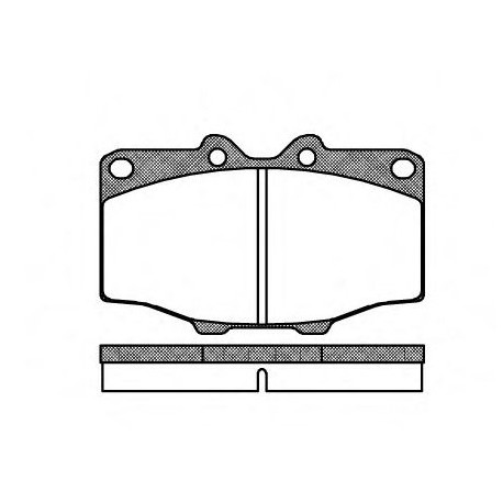 Предни накладки 0132.00 0449160040 Toyota Land Cruiser 73 комплект