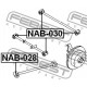 Втулка 551208H500 NAB030 Nissan X-Trail задна напречна щанга