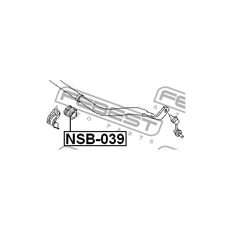 Tампон 546137S005 NSB039 Infiniti QX56 предна стабилизираща щанга