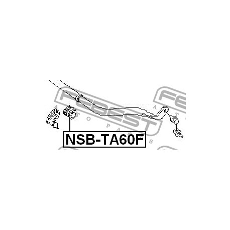 Tампон 54613ZV50A NSBTA60F Infiniti QX56 предна стабилизираща щанга